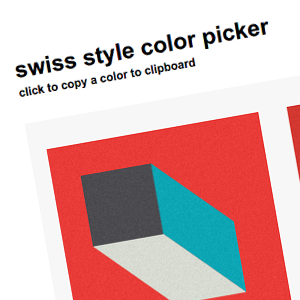 Swiss Style selector de color