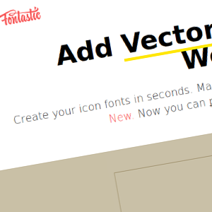 Fontastic: Añadir iconos vectoriales para su página web