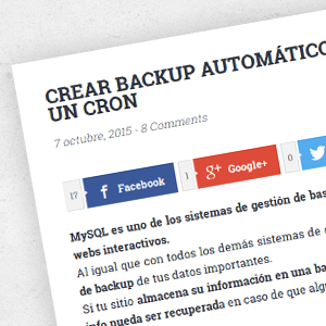 Crear backups automáticos de MySQL (Windows)