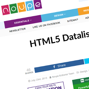 HTML5 Datalist: Lo que necesitamos saber