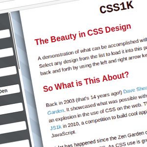 Que se puede hacer con 1k de CSS?