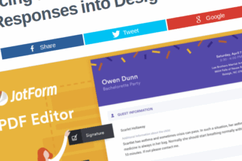 Presentación de JotForm PDF Editor: Convertir las respuestas en archivos PDF diseñados