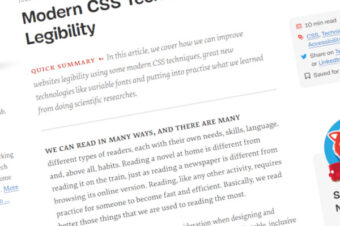 Técnicas modernas de CSS para mejorar la legibilidad