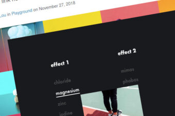 Efectos de desplazamiento de imagen revelada