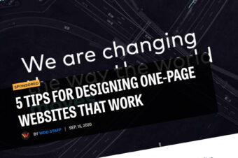 5 consejos para diseñar sitios web de una página que funcionen