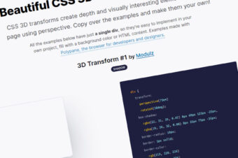 Hermosos ejemplos de transformación CSS 3D