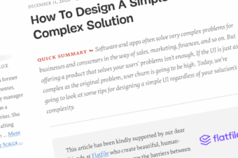Cómo diseñar una interfaz de usuario simple cuando tiene una solución compleja