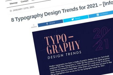 8 tendencias de diseño tipográfico para 2021 – [Infografía]