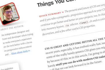Cosas que puede hacer con CSS hoy