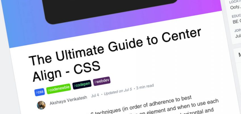 La guía definitiva para la alineación central – CSS