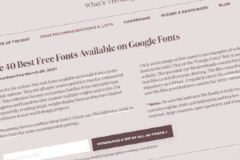 Las 40 mejores fuentes gratuitas disponibles en Google Fonts