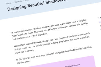 Diseñando hermosas sombras en CSS