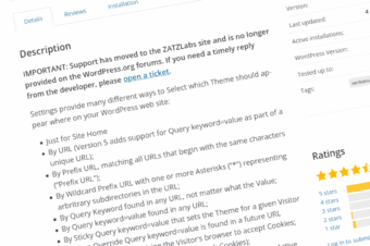 WordPress Multiple Theme