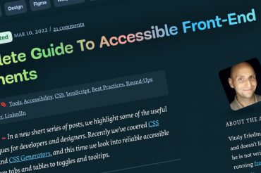 Una guía completa de componentes front-end accesibles