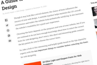 Una guía para elegir fuentes para su diseño web