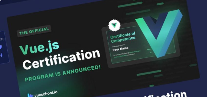 ¡Se anuncia el programa de certificación oficial de Vue.js!