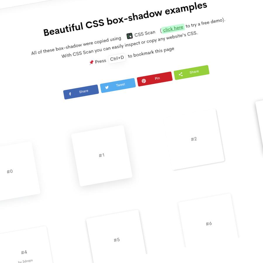 Hermosos ejemplos de sombras CSS WD5  Design