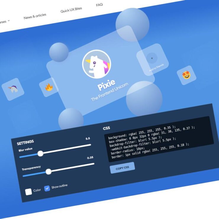 Generador CSS de Glassmorphism - WD5 Web Design