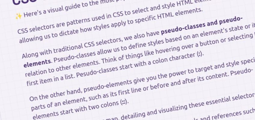 Selectores CSS: una guía visual