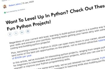 ¿Quieres subir de nivel en Python? ¡Mira estos divertidos proyectos de Python!