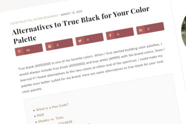 Alternativas al negro verdadero para su paleta de colores