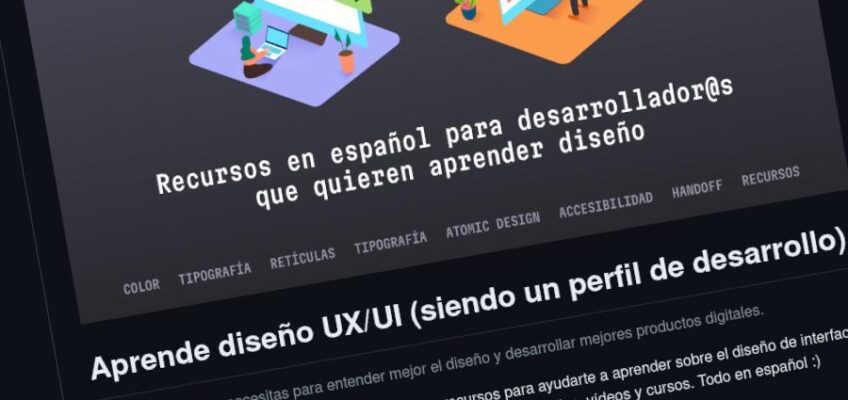 Recursos en español para desarrolladores que quieren aprender diseño.