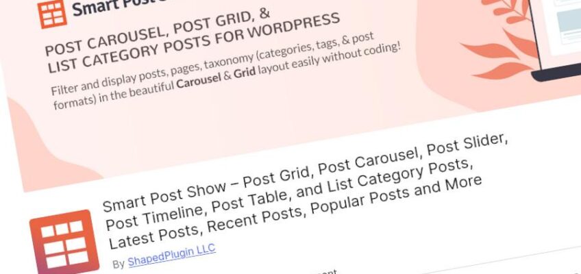 Smart Post Show – WordPress plugin