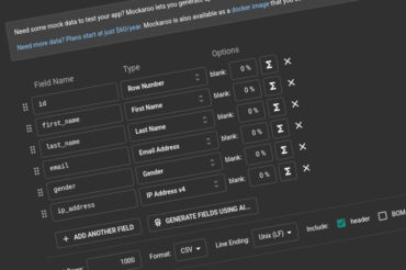 Mockaroo – generar datos de prueba realistas