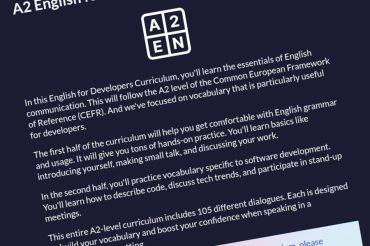 Curso Inglés para Desarrolladores