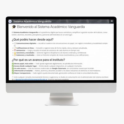 Sistema Académico Vanguardia